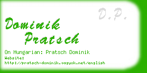 dominik pratsch business card